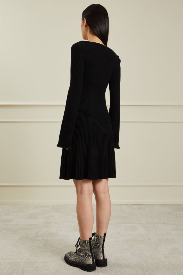 Abito in maglia di viscosa - NERO - Fashion Market - 4