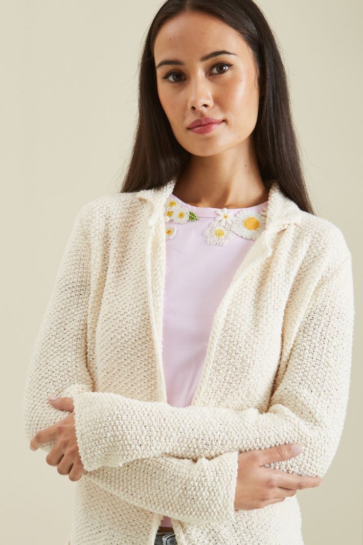 Cardigan a un bottone - LATTE - Fashion Market - 3