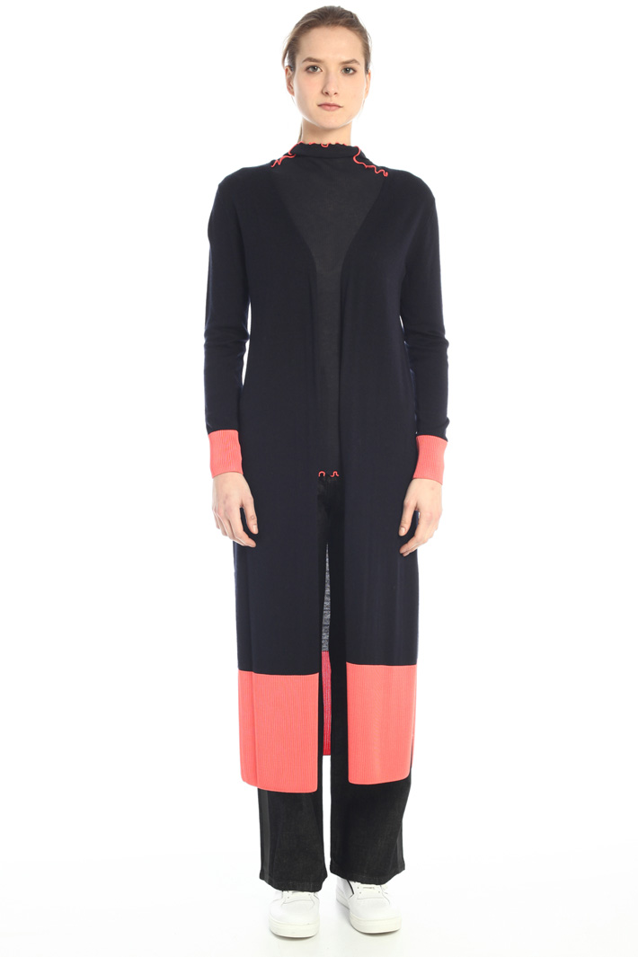 Cardigan lungo in lana Fashion Market - 5