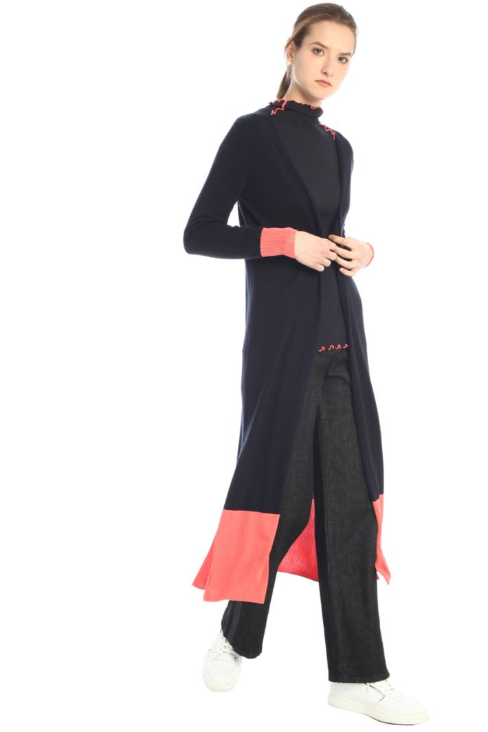 Cardigan lungo in lana Fashion Market - 2