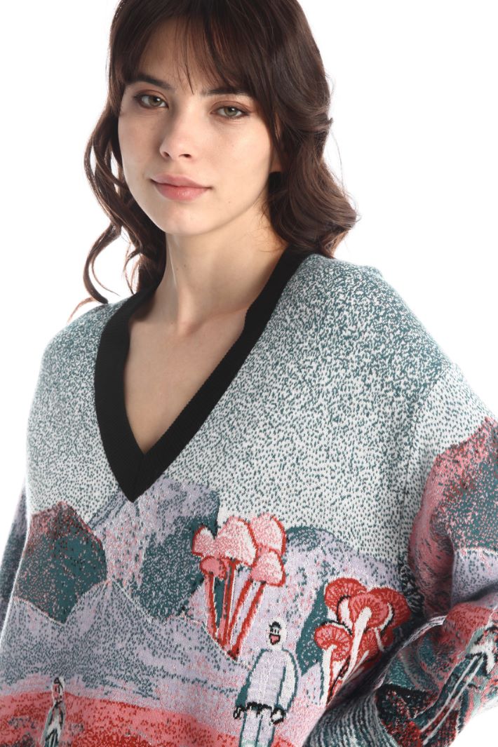 Maglia over in misto lana Fashion Market - 5