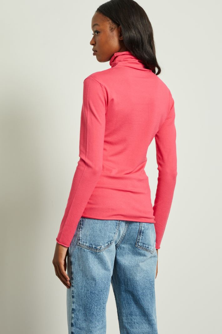 Dolcevita con collo morbido - FUCSIA - Fashion Market - 4