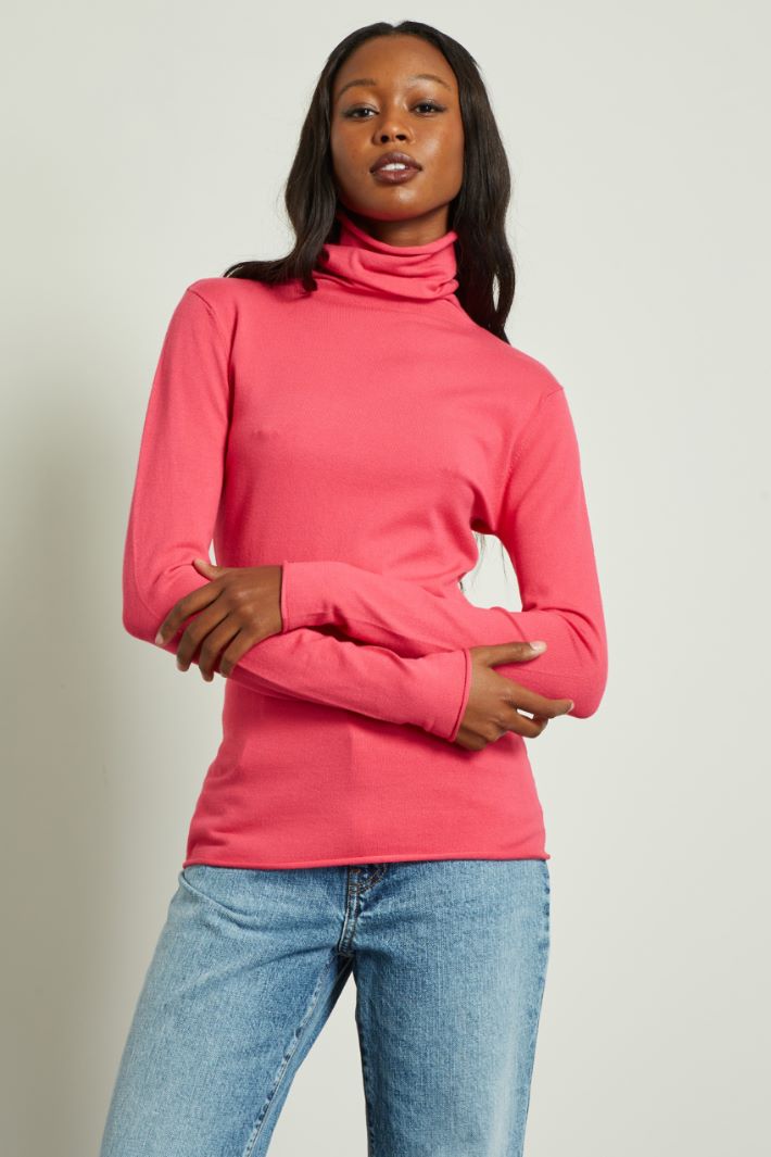 Dolcevita con collo morbido - FUCSIA - Fashion Market - 2