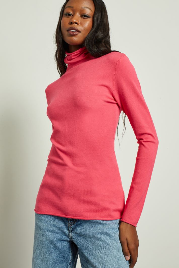 Dolcevita con collo morbido - FUCSIA - Fashion Market - 3
