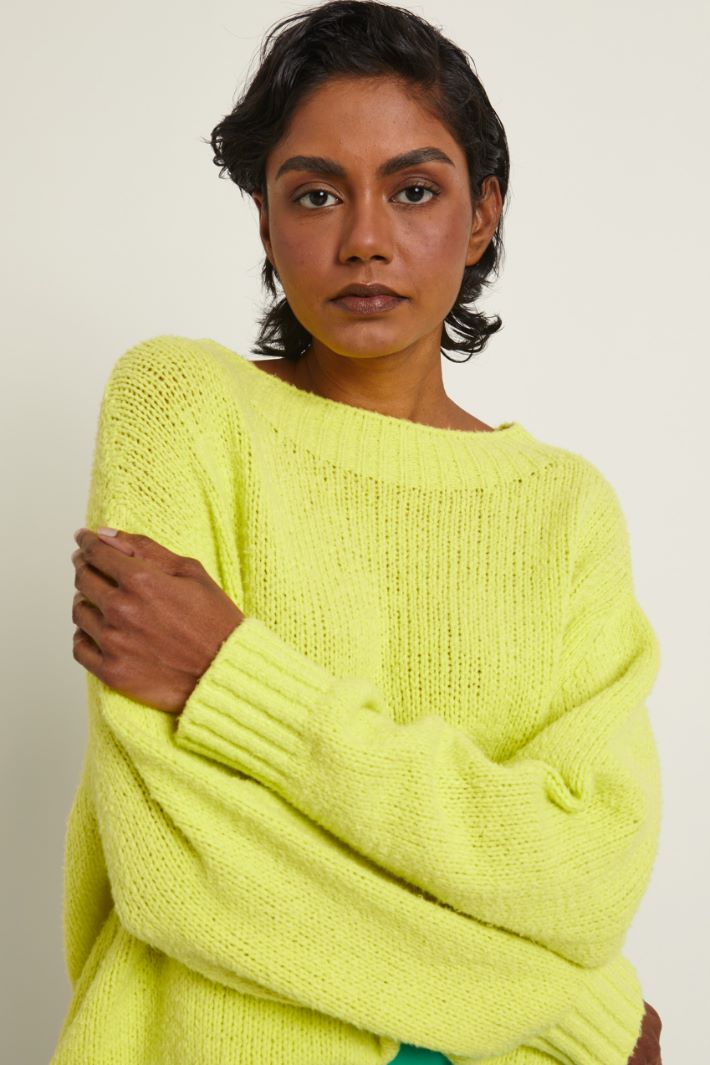 Maglia over - LIME - Fashion Market - 3