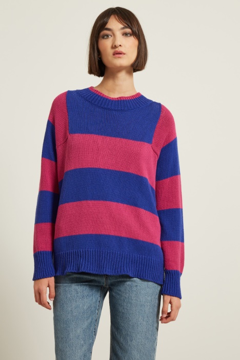 Maglia con motivo a intarsio Fashion Market