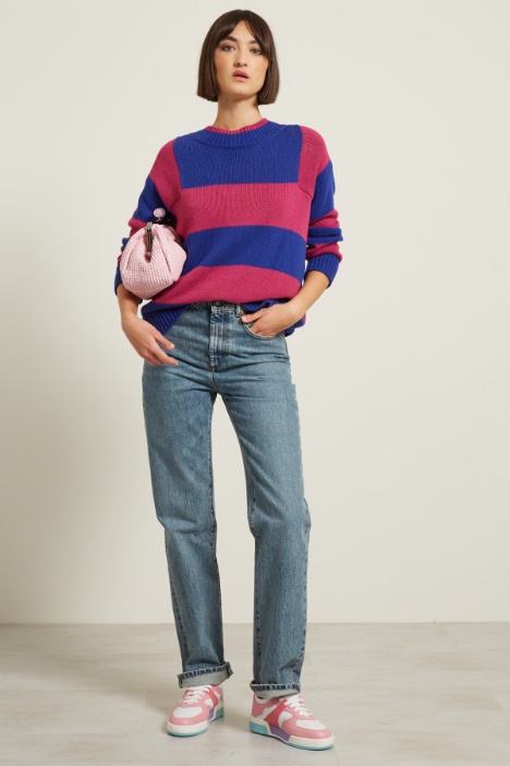 Maglia con motivo a intarsio Fashion Market