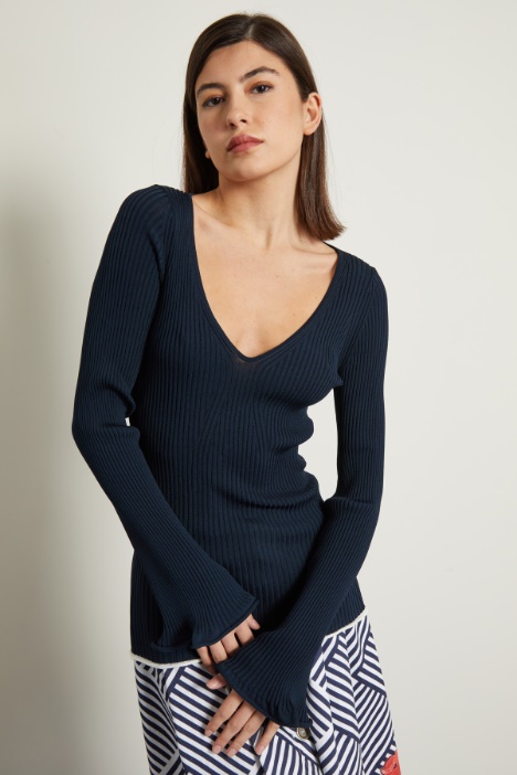 Maglia con maniche a campana Fashion Market