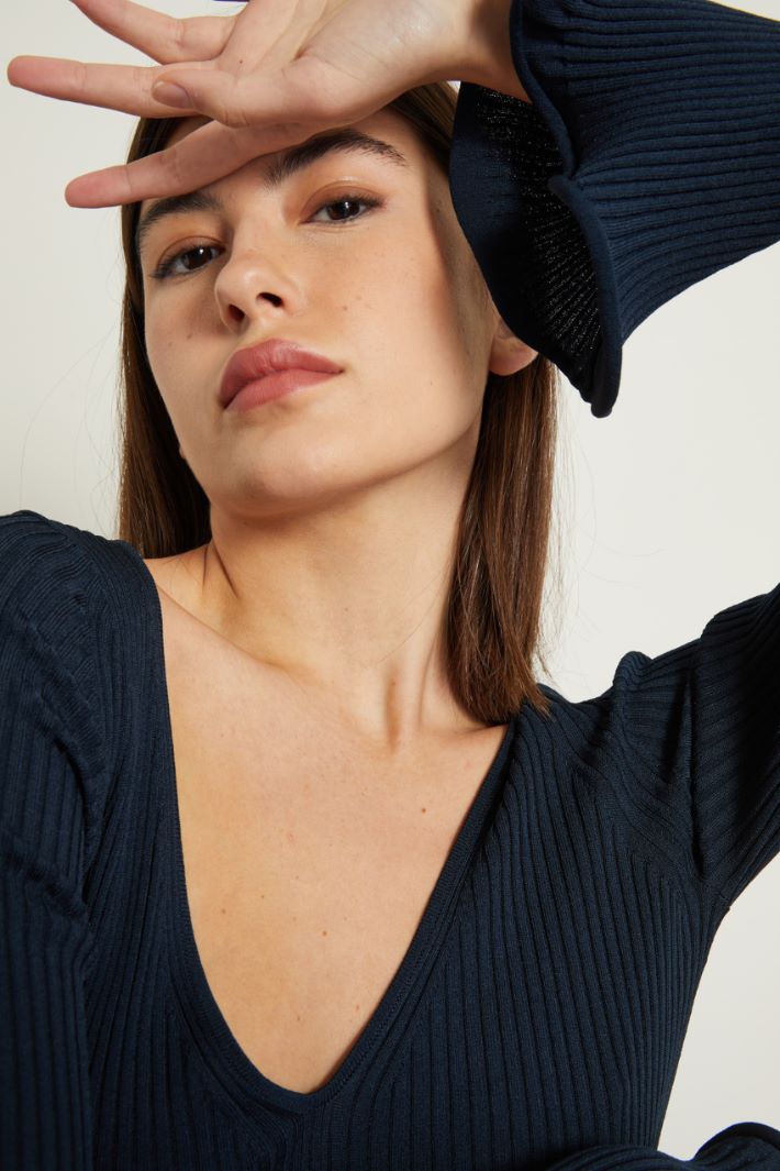 Maglia con maniche a campana Fashion Market - 3