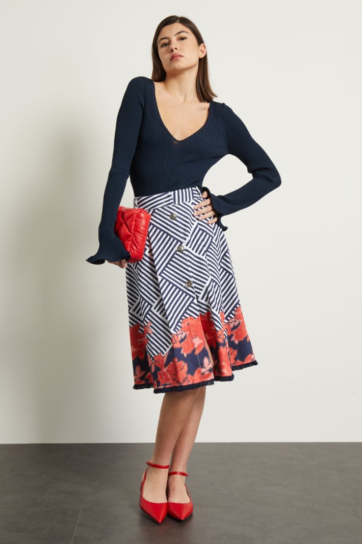 Maglia con maniche a campana Fashion Market