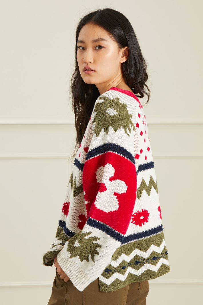 Maglia in cotone jacquard Fashion Market - 4