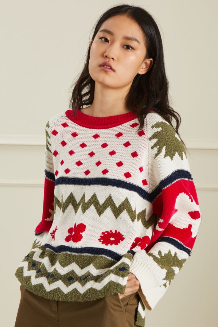Maglia in cotone jacquard Fashion Market - 2