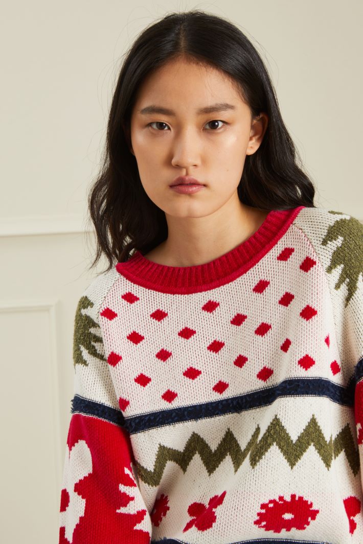 Maglia in cotone jacquard Fashion Market - 3