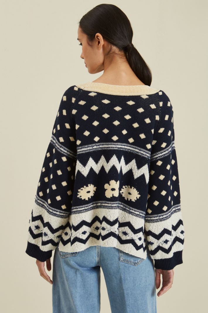 Maglia in cotone jacquard Fashion Market - 4