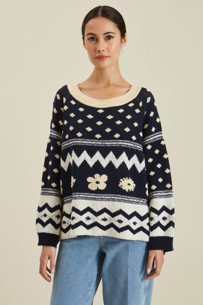 Maglia in cotone jacquard Fashion Market - 2