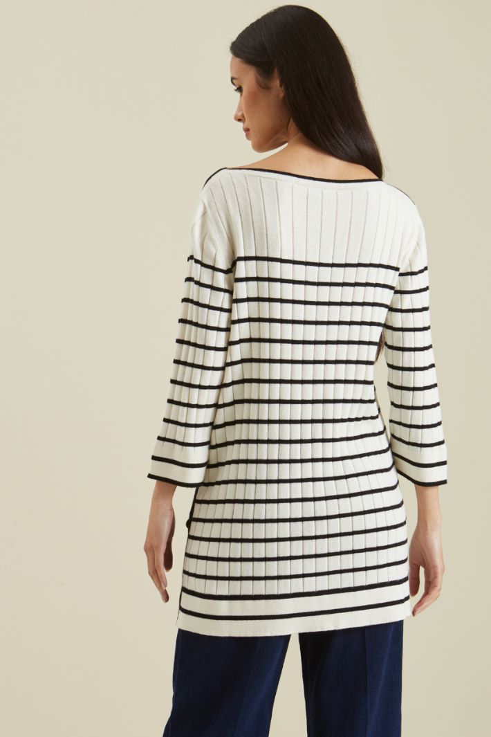 Maglia a coste con bottoni Fashion Market - 4