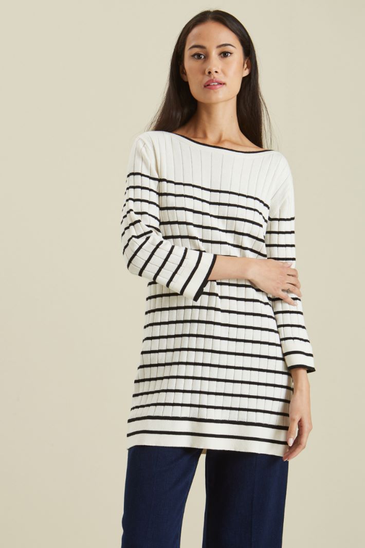 Maglia a coste con bottoni Fashion Market - 2
