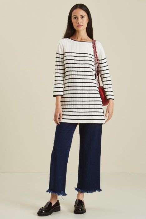 Maglia a coste con bottoni Fashion Market