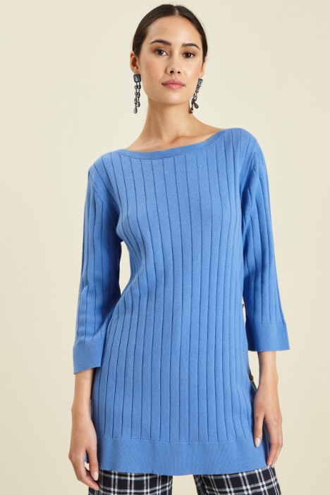 Maglia a coste con bottoni Fashion Market