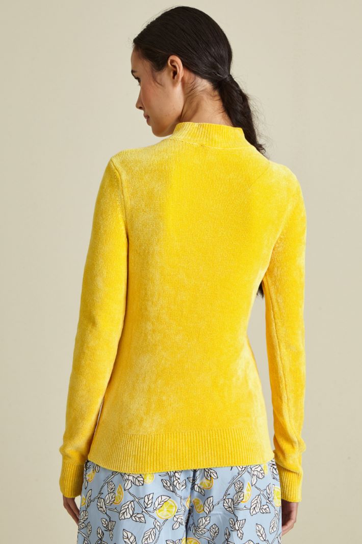 Maglia collo alto in ciniglia Fashion Market - 4