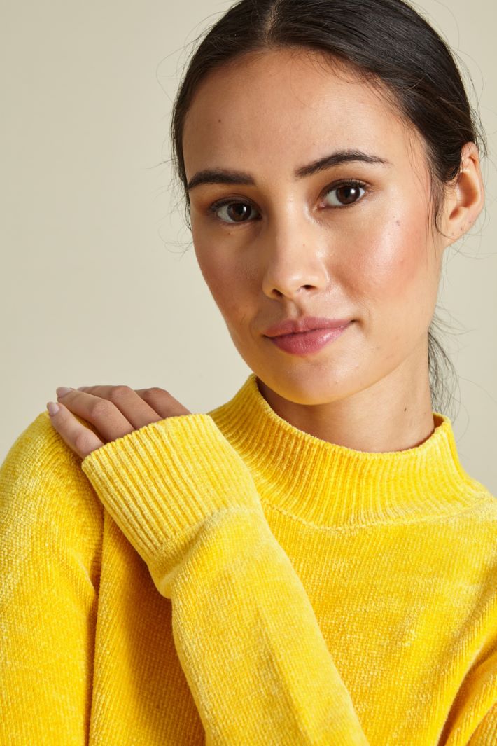 Maglia collo alto in ciniglia Fashion Market - 3