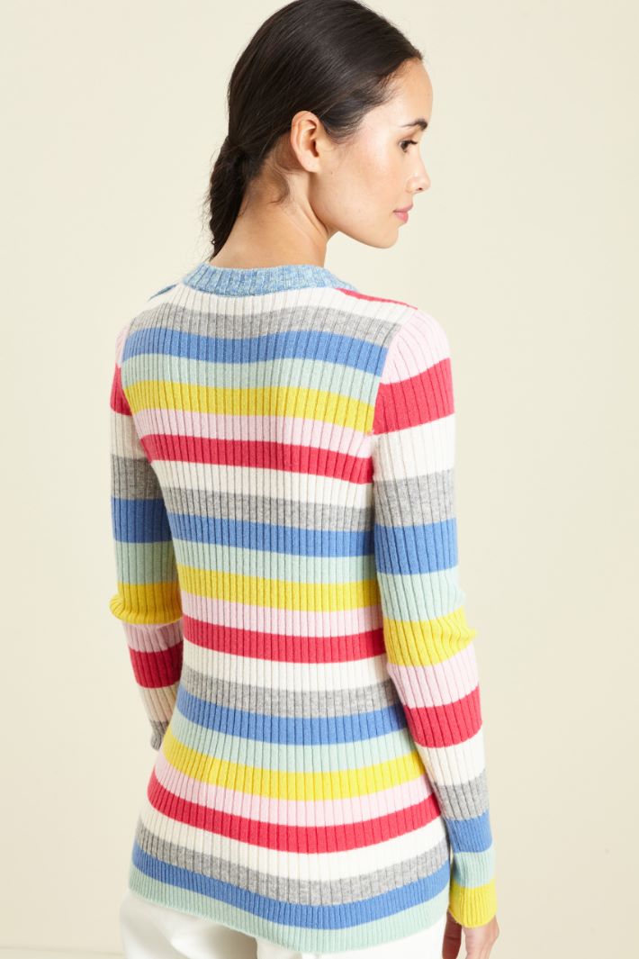 Maglia a coste con bottoni Fashion Market - 4