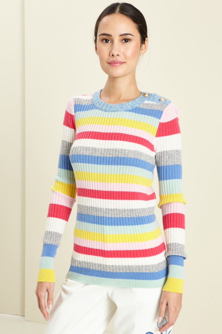 Maglia a coste con bottoni Fashion Market - 2