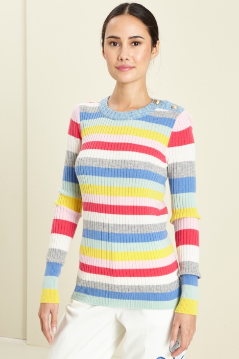 Maglia a coste con bottoni Fashion Market