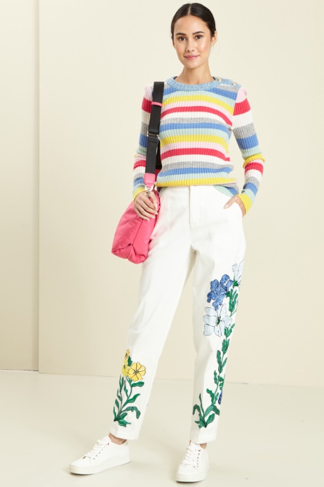 Maglia a coste con bottoni Fashion Market