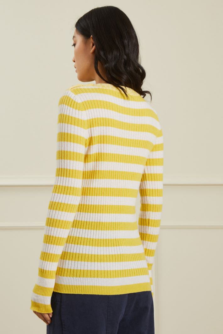 Maglia a coste con bottoni Fashion Market - 4