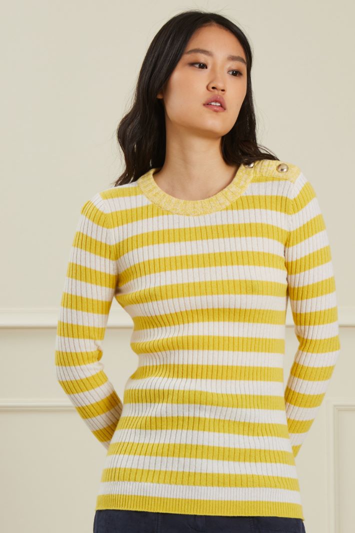 Maglia a coste con bottoni Fashion Market - 2