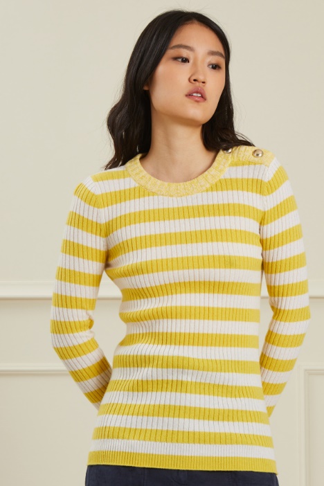 Maglia a coste con bottoni Fashion Market
