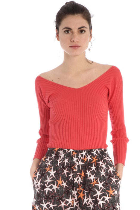 Top in maglia a coste Fashion Market