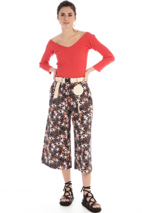 Top in maglia a coste Fashion Market