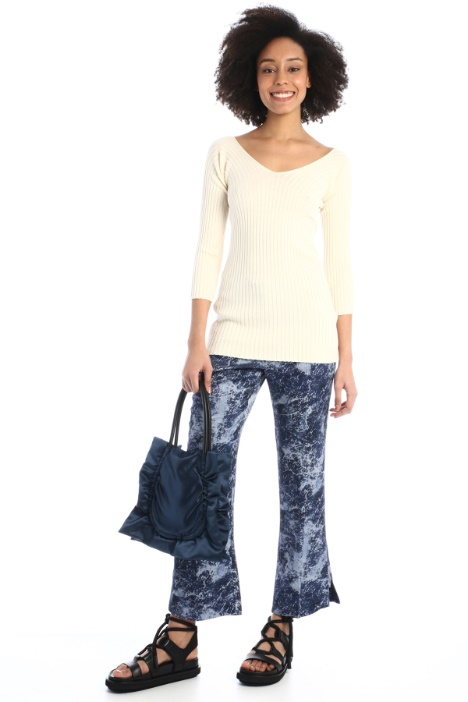 Top in maglia a coste Fashion Market