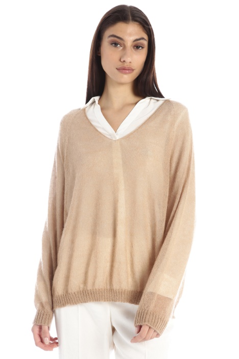 Maglia in misto mohair lamè Fashion Market
