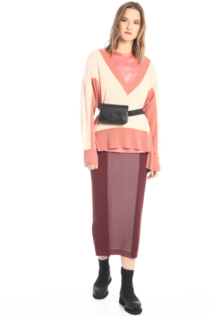 Maglia over in lana e cashmere Fashion Market - 5