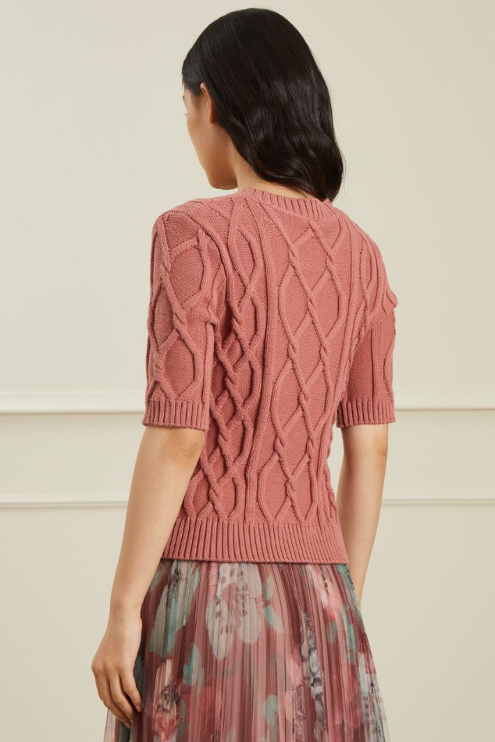 Maglia in rilievo con perline Fashion Market - 4