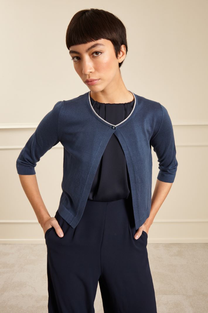 Cardigan corto in cotone Fashion Market - 2