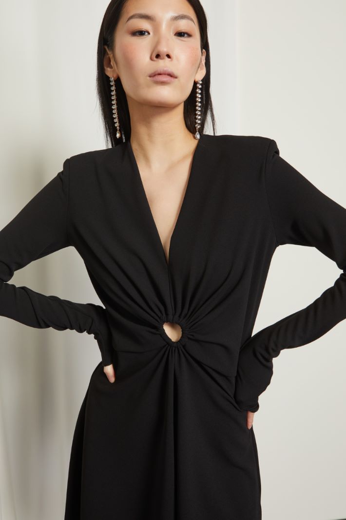 Abito in jersey drappeggiato Fashion Market - 3