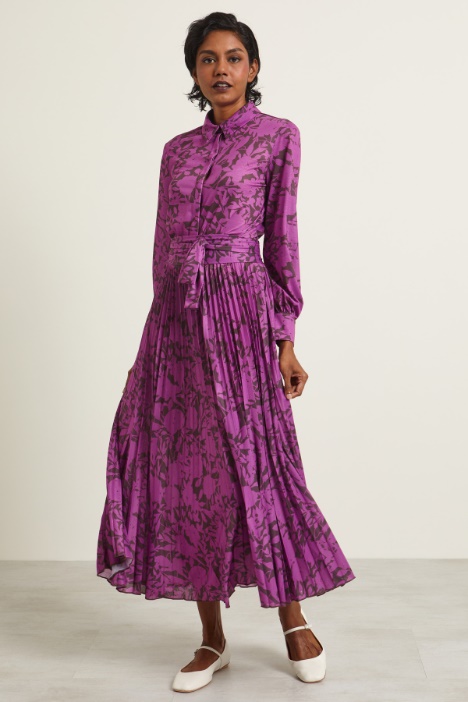 Abito chemisier a plissè Fashion Market