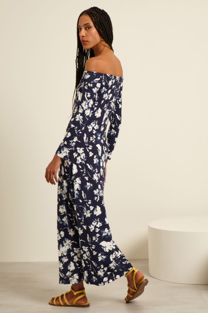 Abito con spalle scoperte  - BLU NOTTE - Fashion Market - 4