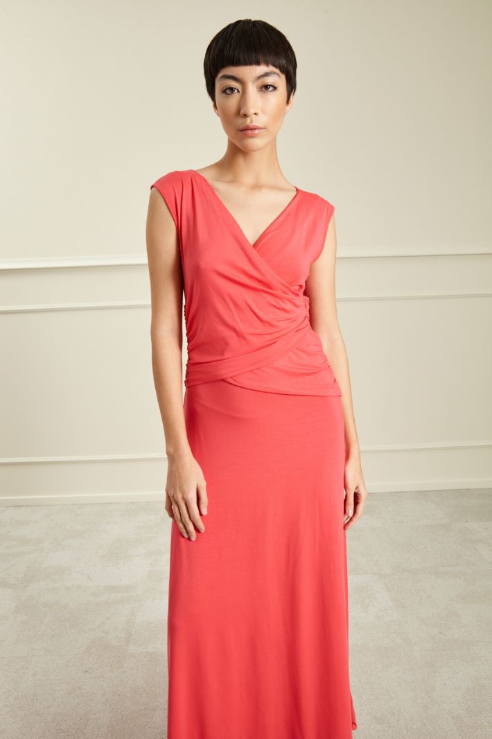 Abito lungo in jersey - FRAGOLA - Fashion Market - 2