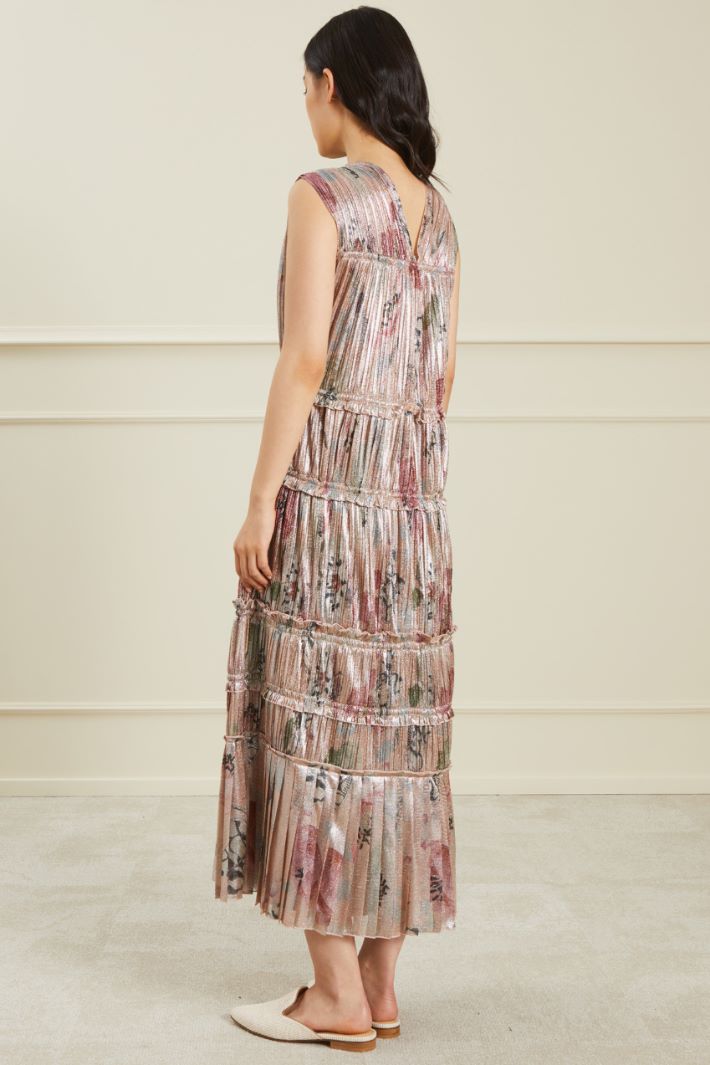 Abito in tulle effetto bagnato - ROSA ANTICO  - Fashion Market - 4
