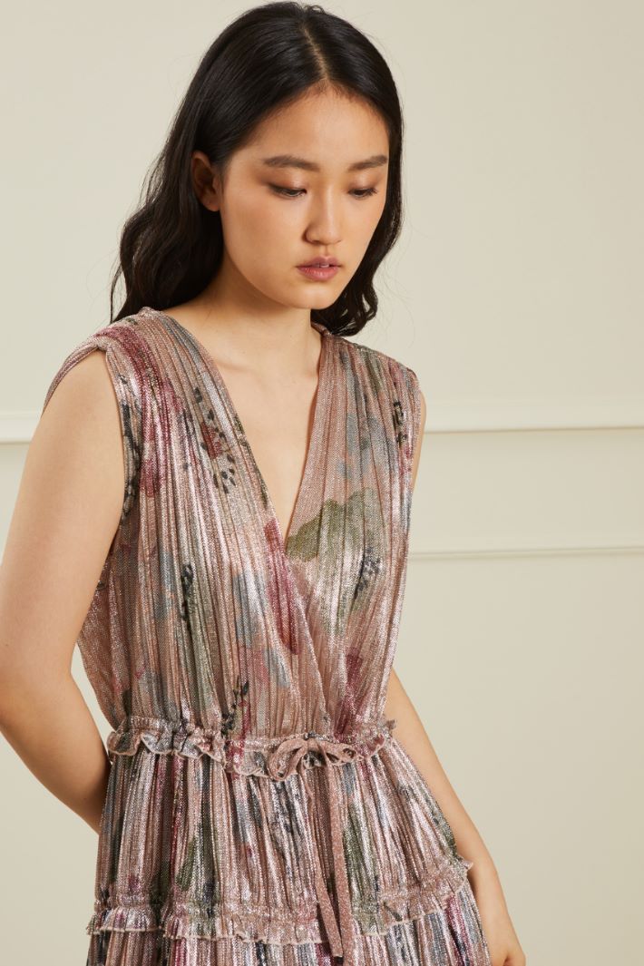 Abito in tulle effetto bagnato - ROSA ANTICO  - Fashion Market - 3