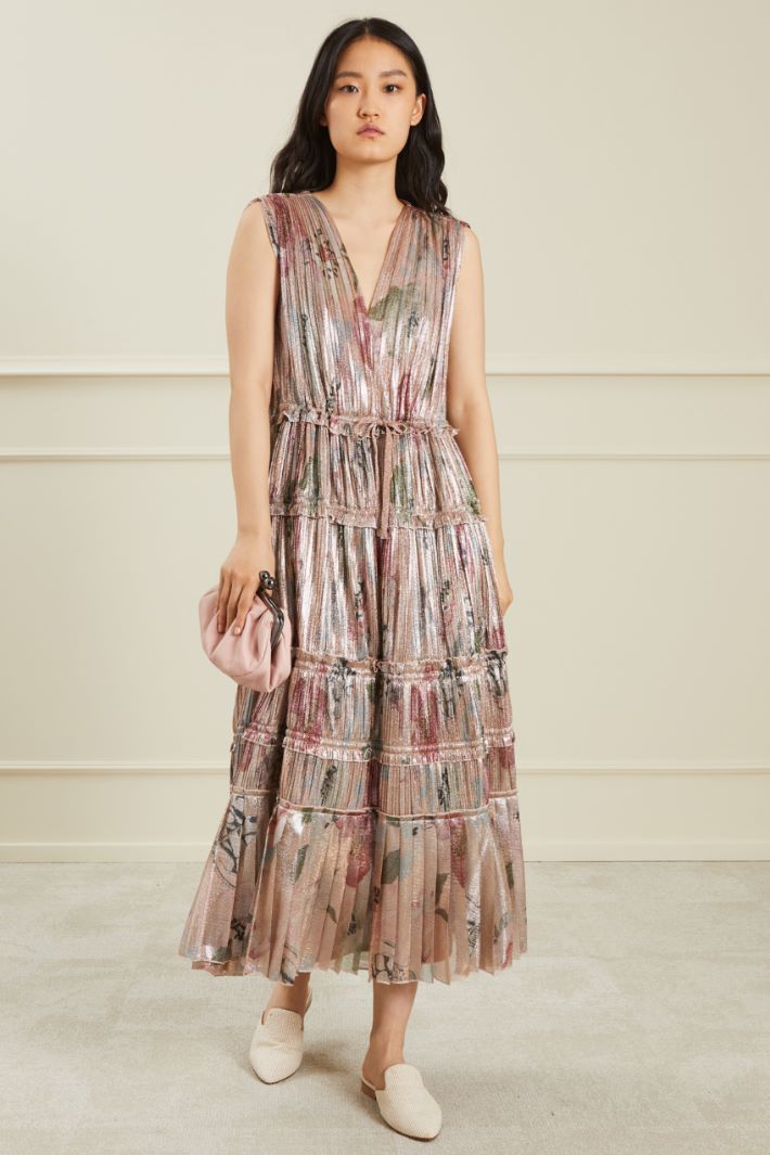 Abito in tulle effetto bagnato - ROSA ANTICO  - Fashion Market