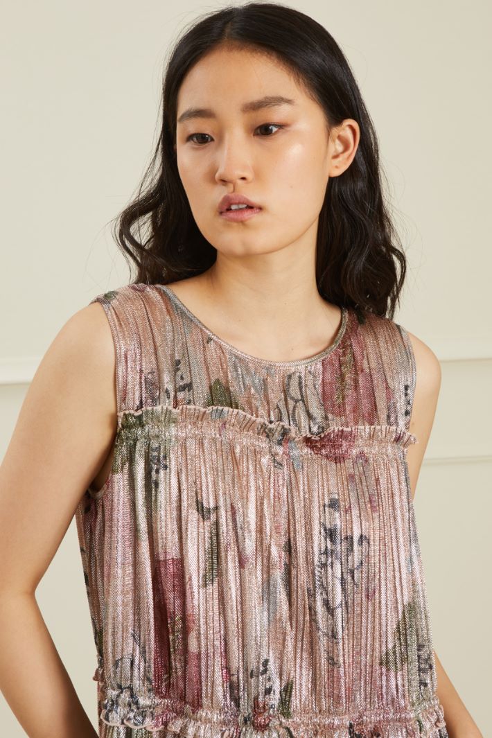 Abito in tulle effetto bagnato - ROSA ANTICO - Fashion Market - 3
