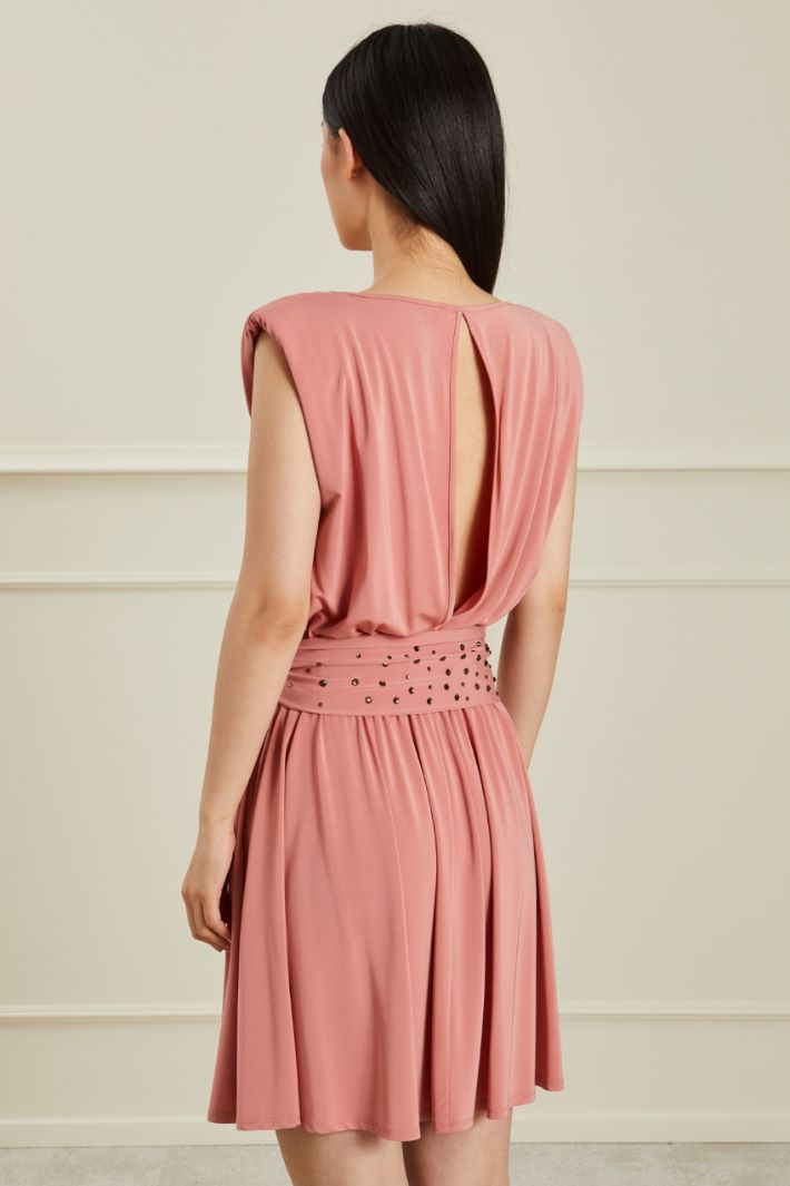 Abito corto in jersey - ROSA ANTICO - Fashion Market - 4