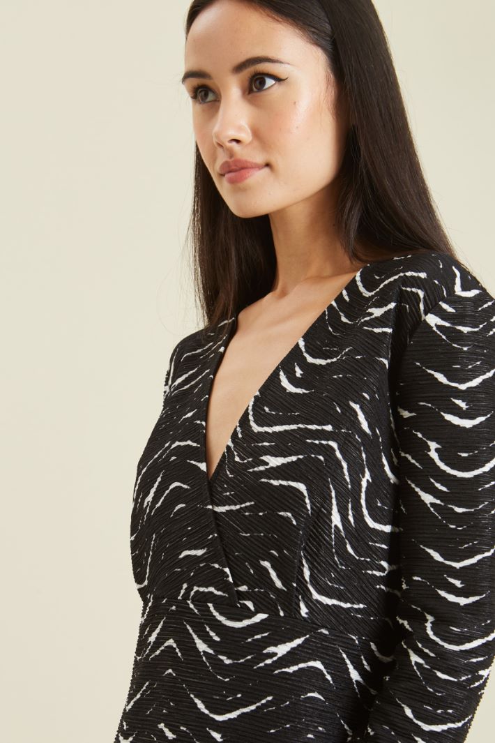 Abito in jersey con incrocio Fashion Market - 3