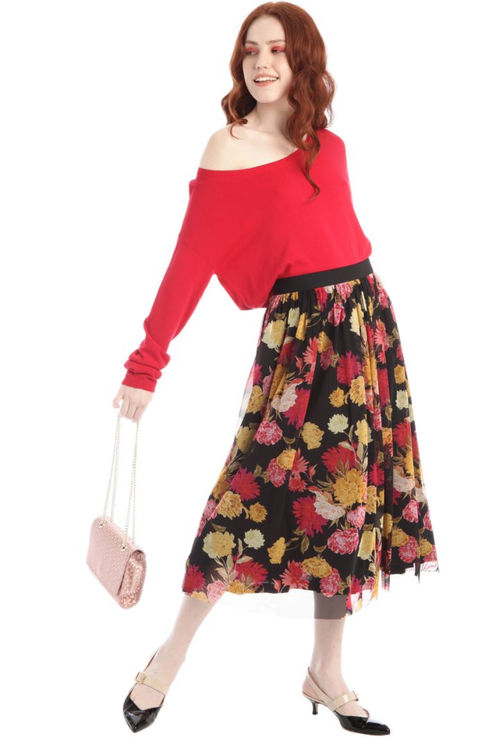 Gonna in tulle stampato Fashion Market
